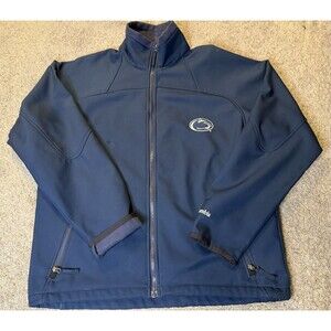 Penn State Softshell Columbia Jacket Navy Blue Mens Size M
